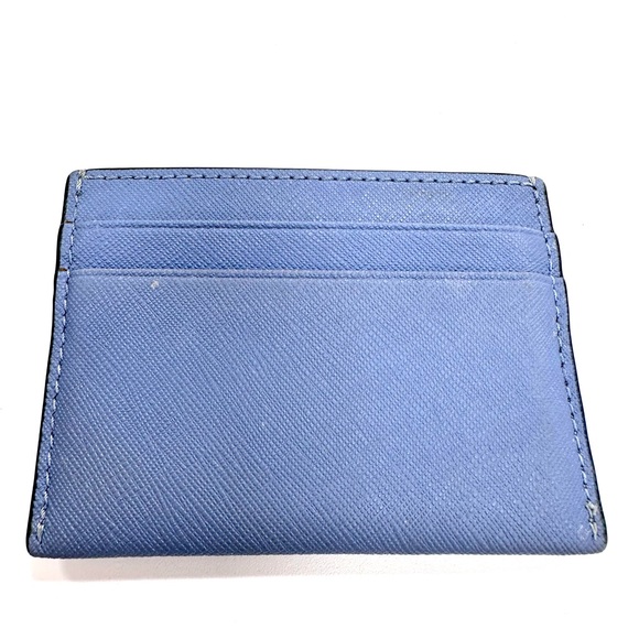 TORY BURCH BLUE CARD HOLDER WALLET - Picture 3 of 4